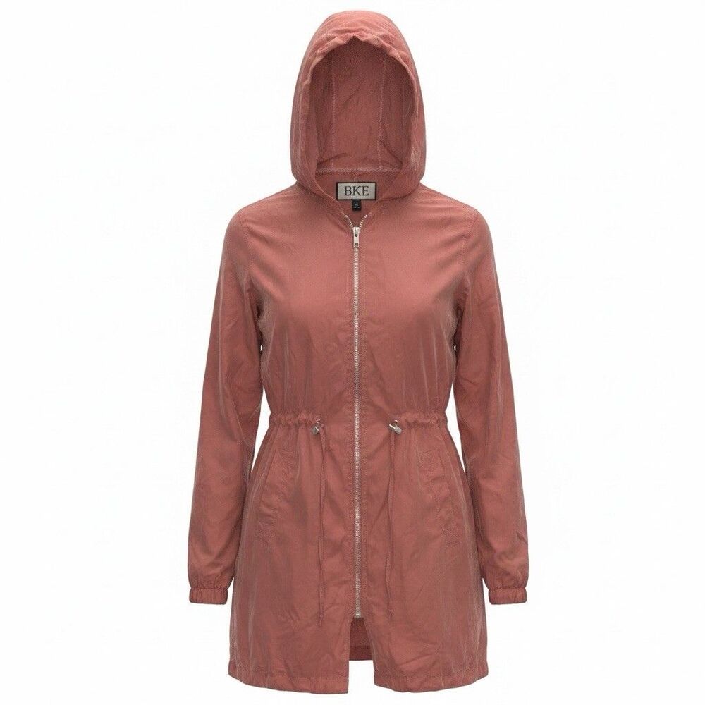 BKE Buckle Women’s Utility Rain Jacket Coral Size Small 90’s Y2K